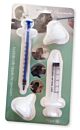 bubble milk nipple for newborn animals. set van 2 speentjes en 2 spuitjes.